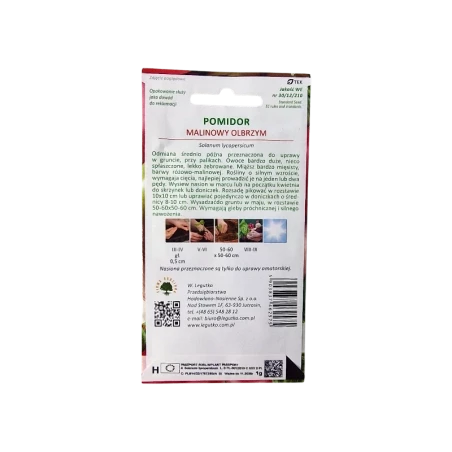 POMIDOR WYSOKI-MALINOWY OLBRZYM