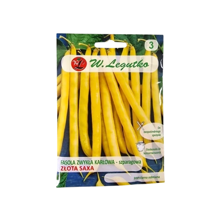FASOLA ZWYKŁA KARŁOWA SZPARAGOWA-ZŁOTA SAXA