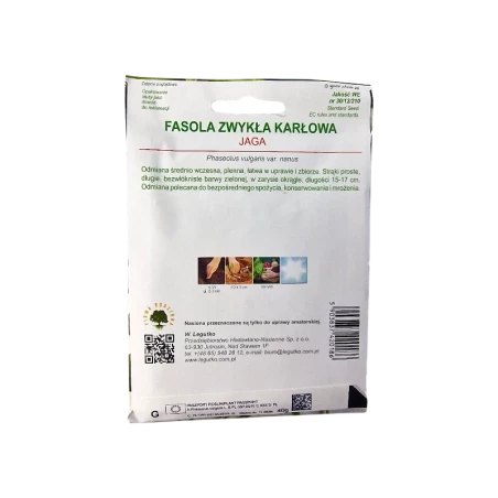 FASOLA ZWYKŁA KARŁOWA SZPARAGOWA-JAGA