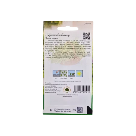 TYMIANEK WŁAŚCIWY TYMIANEK WŁAŚCIWY